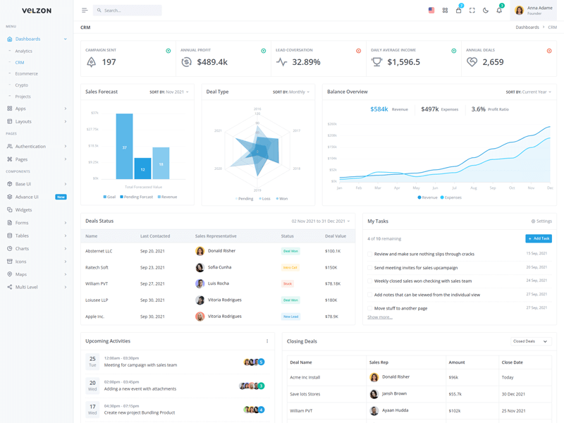 ApnaKam Minimal Dashboard